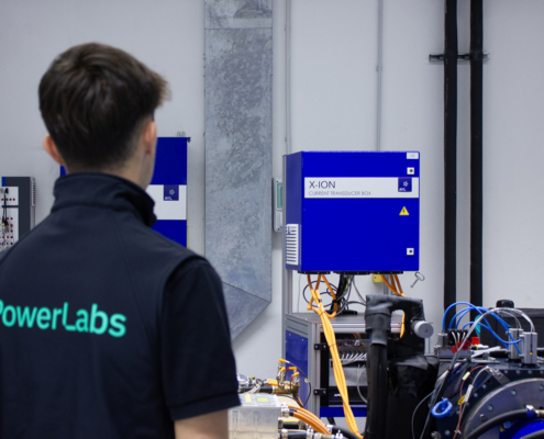 Epowerlabs team members working in the labs