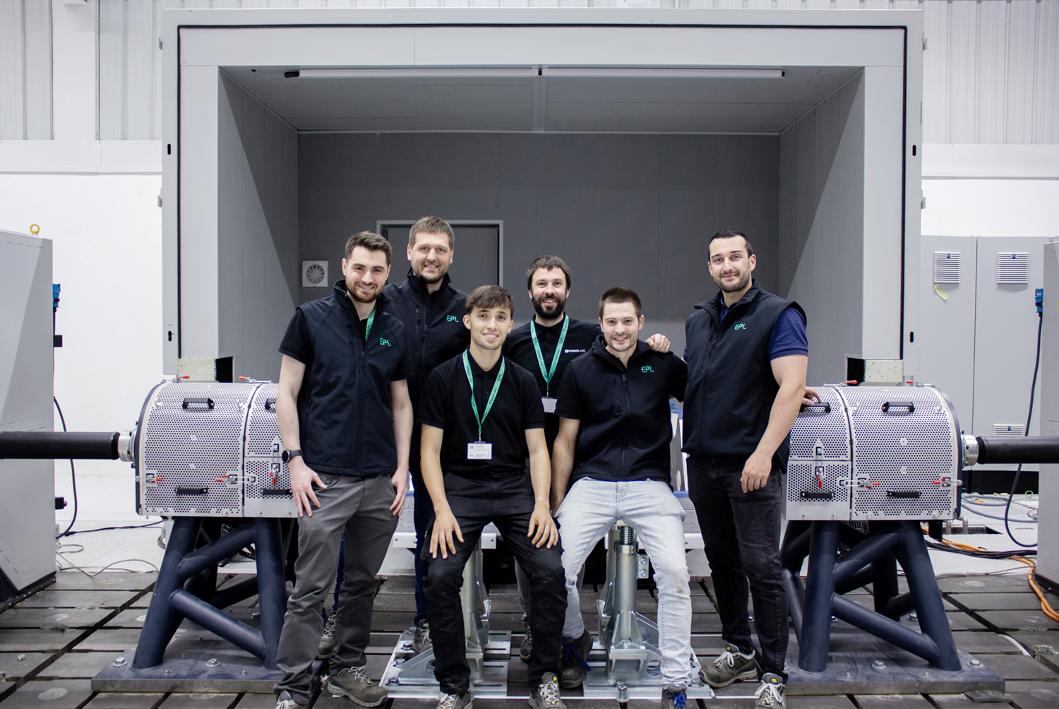 EPowerLabs team members at the labs