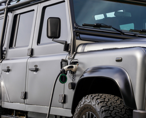 Electric offroad vehicle charging.
