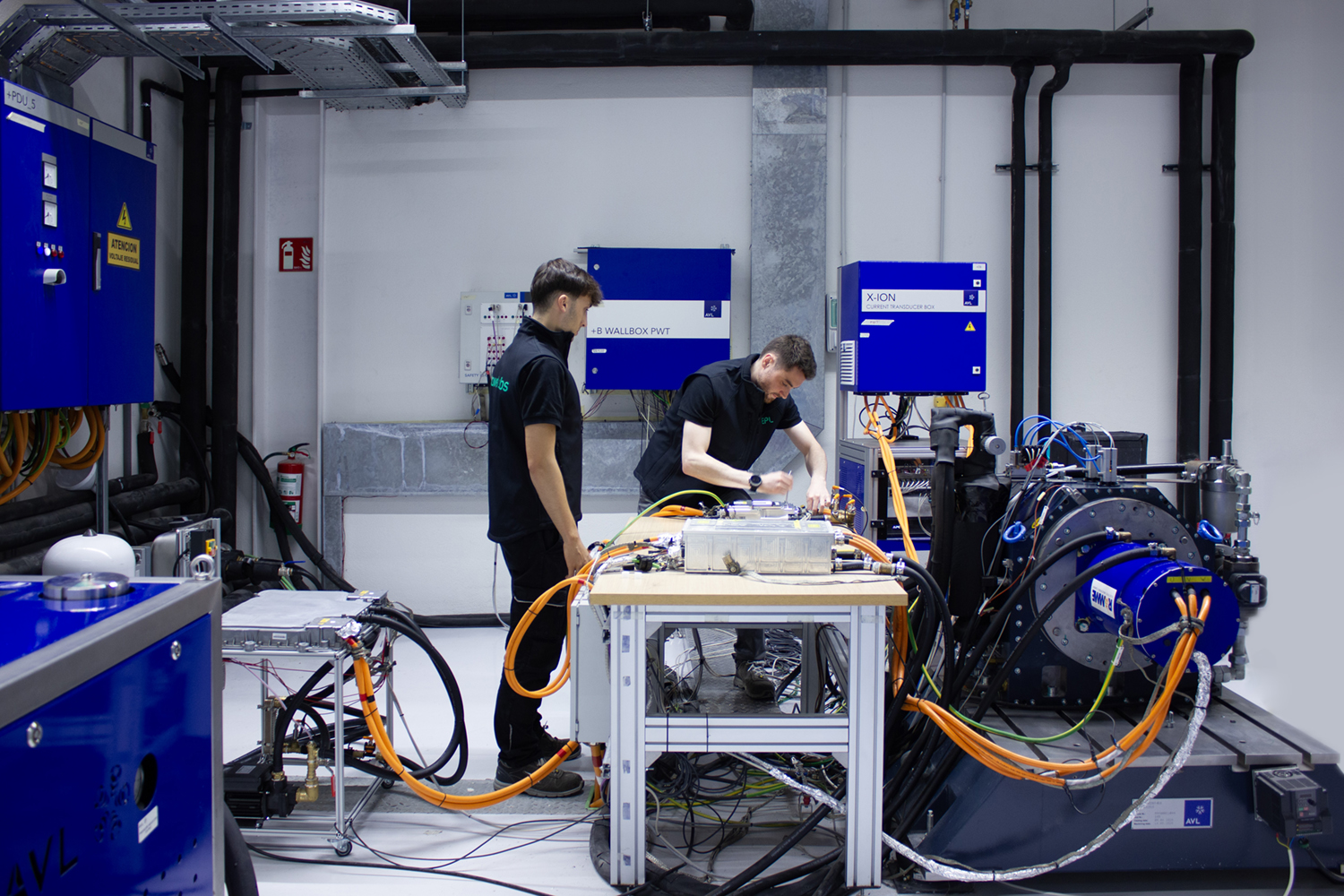 Epowerlabs team members working in the labs