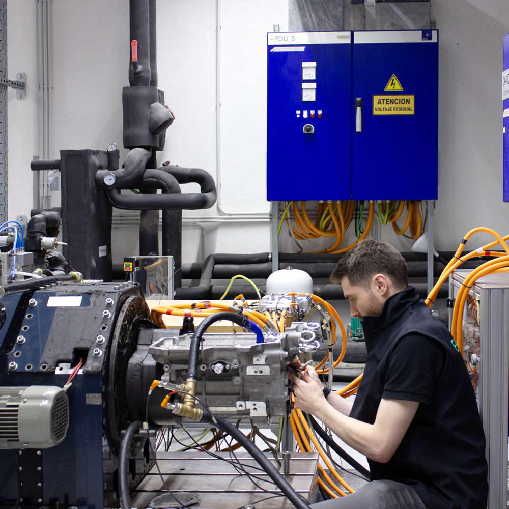 Epowerlabs team members working in the labs