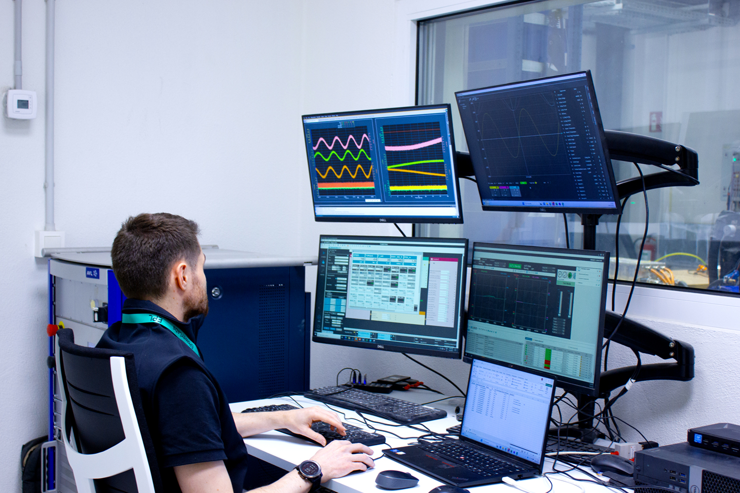 Epowerlabs team members working in the labs