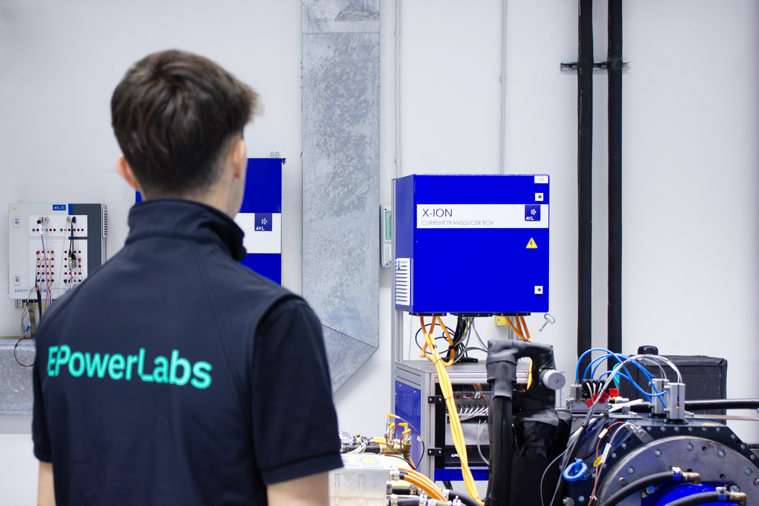 Epowerlabs team member working in the labs